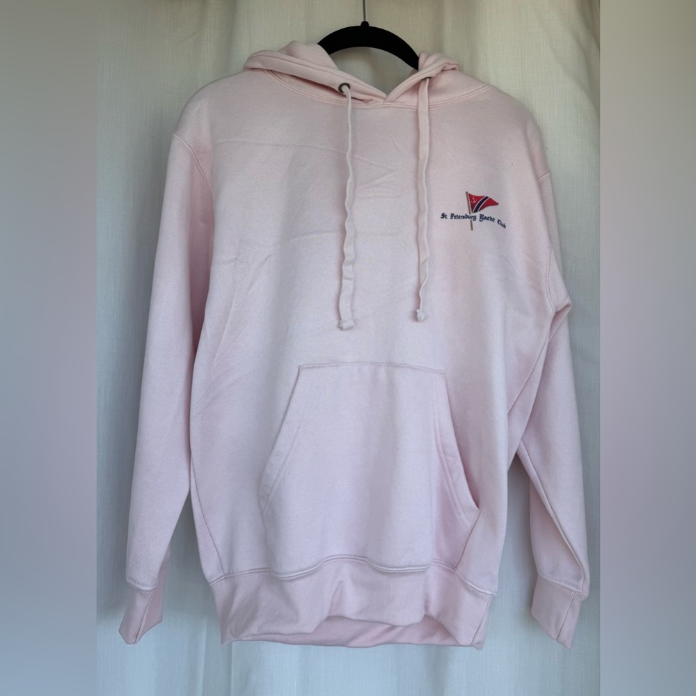 St. Petersburg Yacht Club Pale Pink Hoodie – Coastal Chic Size S